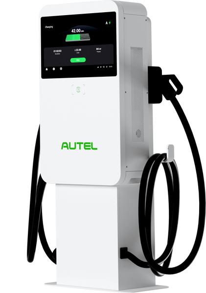 AUTEL MAXICHARGER: DUAL CCS | TETHERED | 47kW (DC) | PEDESTAL INCL