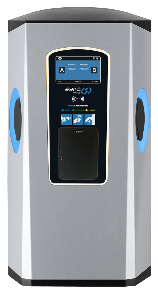 SYNC ENERGY PRO CHARGER: 22kW | DUAL SOCKET | WALL MOUNTED | PAY TERM